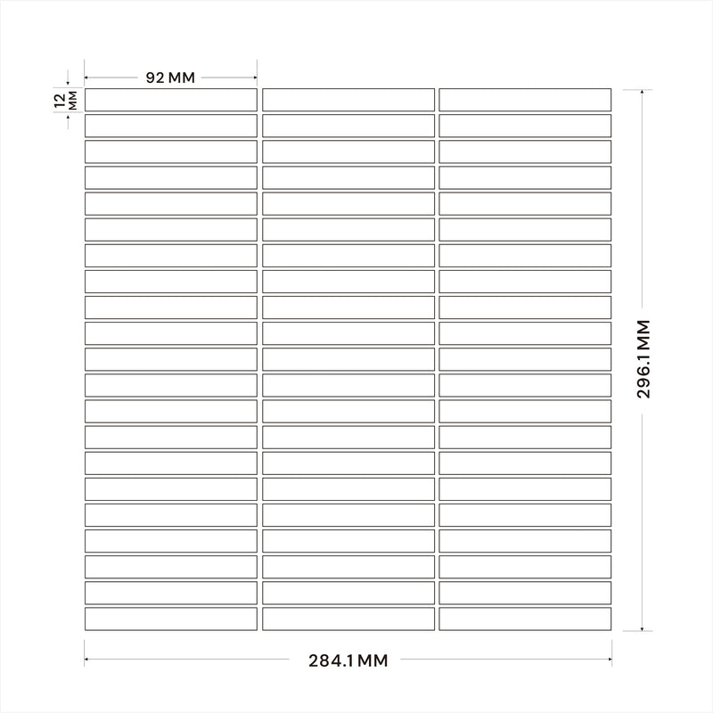 Porcelain Mosaic | Kit Kat | 12x92 | CT129229 | Gloss