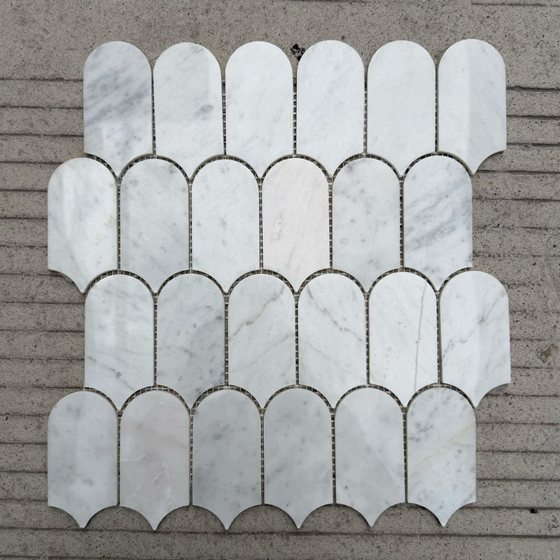 Crazy Pave Marble Mosaic Emperador Dark KLBSD316346 Polished