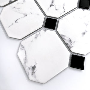 Porcelain Mosaic | Carrara | 95x95 | KJ95202 | Matt