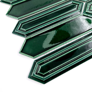 Porcelain Mosaic | Long Hexagon | 48x198 | KLC198707 | Gloss