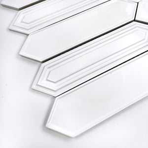 Porcelain Mosaic | Long Hexagon | 48x198 | KLC198709 | Gloss