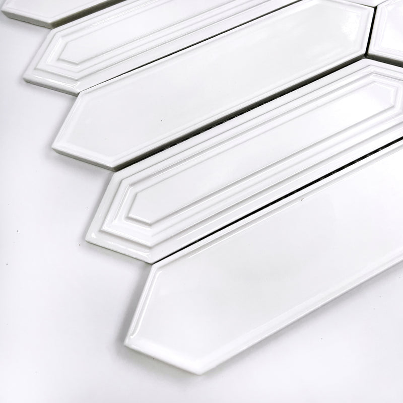 Porcelain Mosaic | Long Hexagon | 48x198 | KLC198709 | Gloss