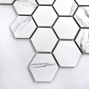 Porcelain Mosaic | Carrara | 51x59 | LJK5124 | Matt