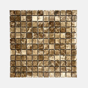 Square Marble Mosaic Emperador Light LV05 Polished