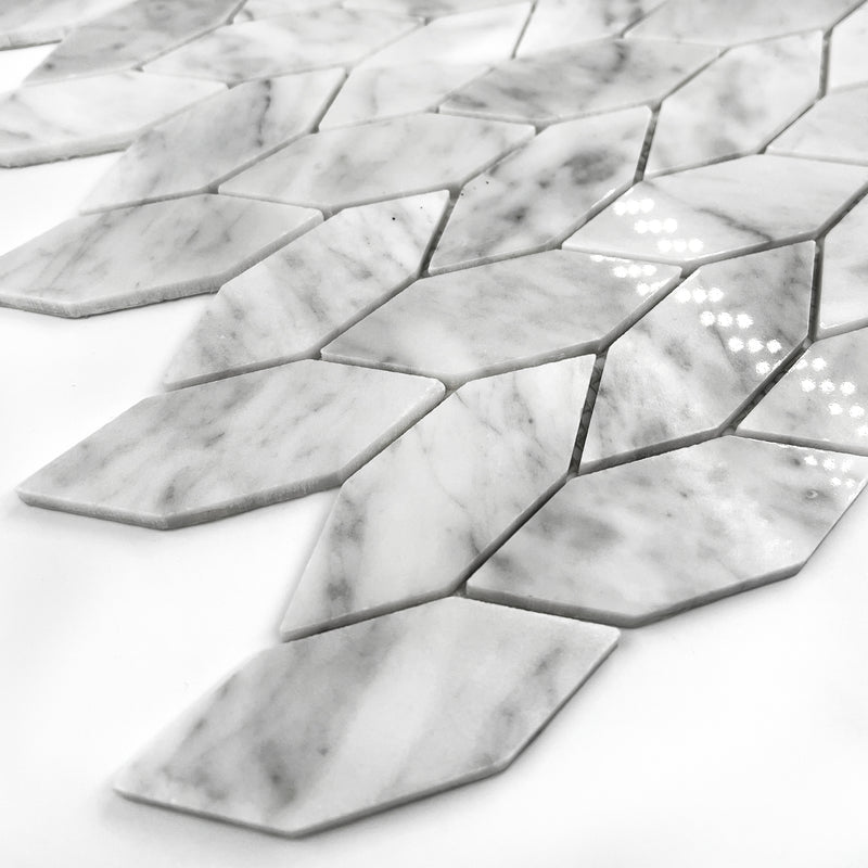 Special Marble Mosaic Carrara White LW24 Polished
