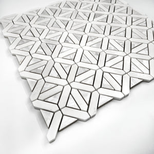 Special Marble Mosaic Yugoslavia White LW39 Polished