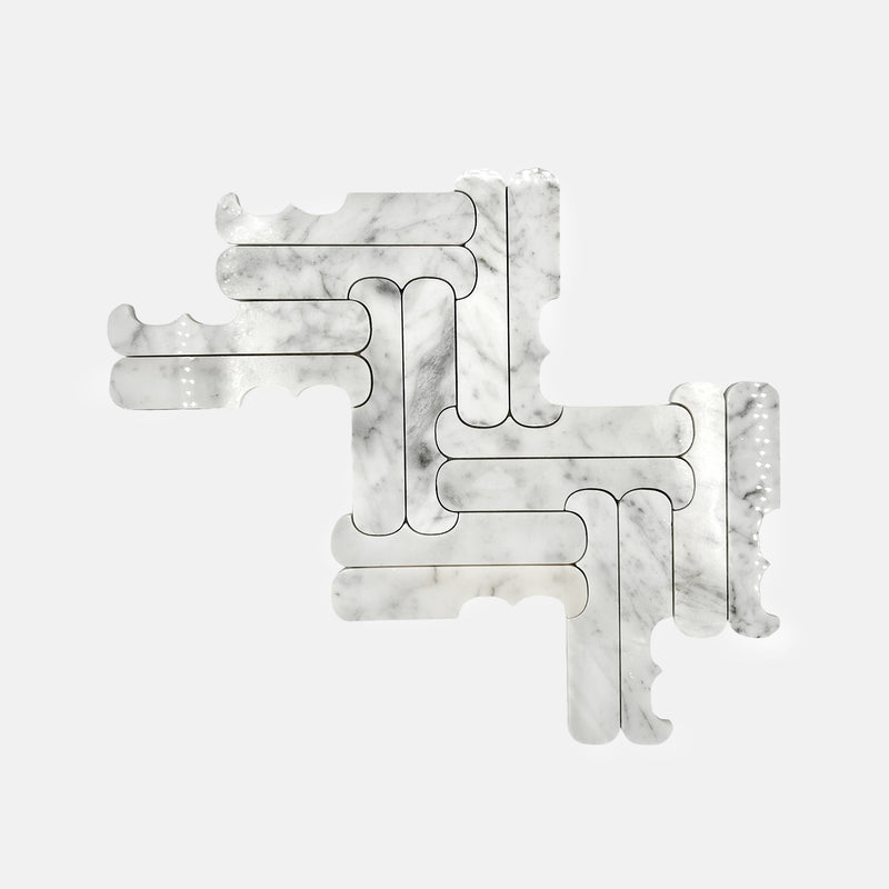 Special Marble Mosaic Carrara White LW45 Polished