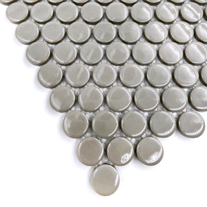 Porcelain Mosaic | Penny Round | D19 | NK1908 | Gloss