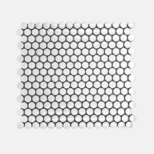 Porcelain Mosaic | Penny Round | D19 | NK1916 | Gloss