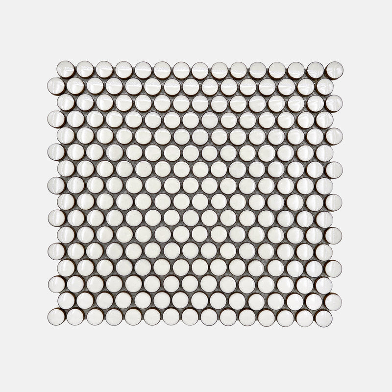 Porcelain Mosaic | Penny Round | D19 | NKJ1941 | Gloss
