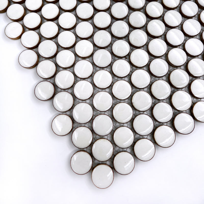 Porcelain Mosaic | Penny Round | D19 | NKJ1941 | Gloss