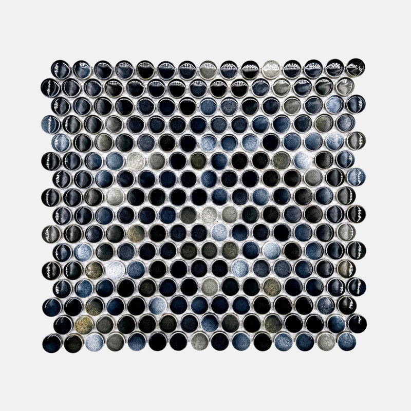 Porcelain Mosaic | Penny Round | D19 | NKJ1953 | Gloss