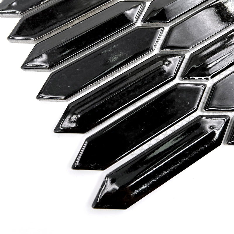 Porcelain Mosaic | Long Hexagon | 23x107 | XJJ2310705 | Gloss