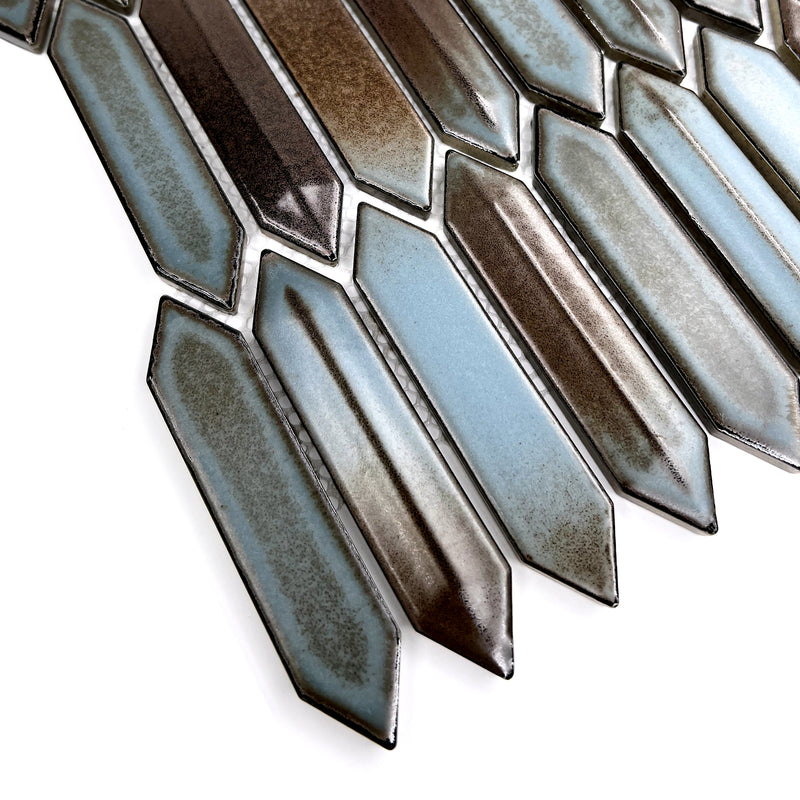 Porcelain Mosaic | Long Hexagon | 23x107 | XJJ2310718 | Matt